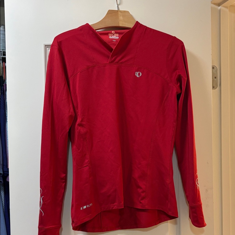 Pearl Izumi Crimson V-Neck Cycling Top
